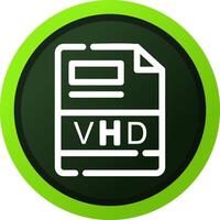 vhd creatief icoon ontwerp vector