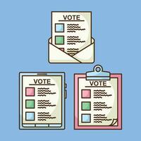 stemmen verkiezingen icoon symbool kunst voor politiek thema vector icoon ontwerp kunst. stemmen poll en Promotie campagne