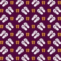 slippers icoon vector illustratie herhalen modieus schattig patroon kleurrijk rood achtergrond