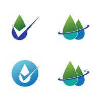 waterdruppel logo sjabloon vector