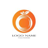 oranje logo vector sjabloon