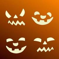 illustratie vectorafbeelding van jack o lantern gezicht voor halloween vector