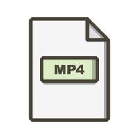 MP4 Vector pictogram