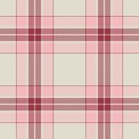 plaid naadloos patroon in roze. controleren kleding stof textuur. vector textiel afdrukken.