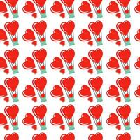 ballon hart patroon achtergrond valentijnsdag dag vector