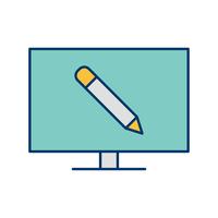 Online onderwijs Vector Icon