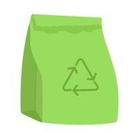 papieren zak recycling illustratie vector