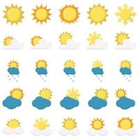 zon zomer weer illustratie vector