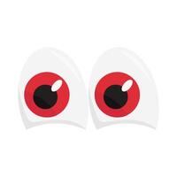 oog lens rood illustratie vector