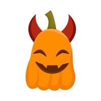 pompoen halloween duivel illustratie vector