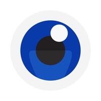 oog lens blauw illustratie vector