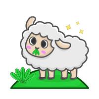 schapen in boerderij illustratie vector