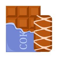 chocola bar met ijs room chocola illustratie vector