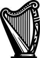 Iers keltisch harp vector
