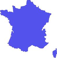 hoog gedetailleerd vector kaart - Frankrijk
