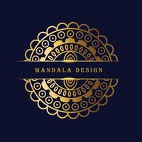 vector luxe sier- mandala ontwerp achtergrond