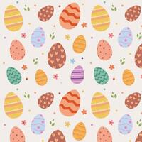 vector patroon van Pasen eieren en bloemen