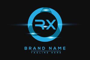 rx blauw logo ontwerp. vector logo ontwerp voor bedrijf.