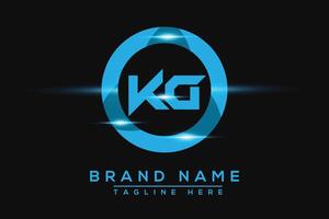 kg blauw logo ontwerp. vector logo ontwerp voor bedrijf.