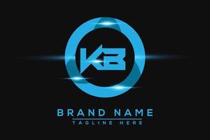 kb blauw logo ontwerp. vector logo ontwerp voor bedrijf.