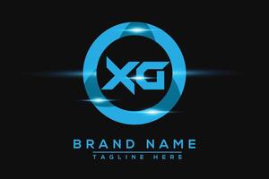 xg blauw logo ontwerp. vector logo ontwerp voor bedrijf.