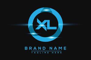 xl blauw logo ontwerp. vector logo ontwerp voor bedrijf.