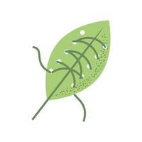 slow fashion leaf vector