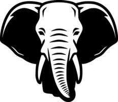 olifant - minimalistische en vlak logo - vector illustratie