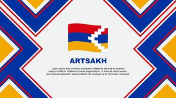 artsakh vlag abstract achtergrond ontwerp sjabloon. artsakh onafhankelijkheid dag banier behang vector illustratie. artsakh vector