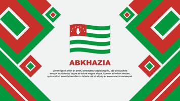 Abchazië vlag abstract achtergrond ontwerp sjabloon. Abchazië onafhankelijkheid dag banier behang vector illustratie. Abchazië tekenfilm