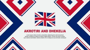 akrotiri en dekelia vlag abstract achtergrond ontwerp sjabloon. akrotiri en dekelia onafhankelijkheid dag banier behang vector illustratie. onafhankelijkheid dag