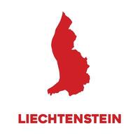 gedetailleerd Liechtenstein kaart vector