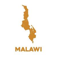 gedetailleerd Malawi kaart vector