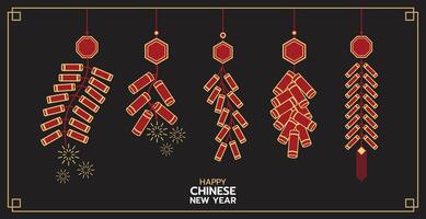 hangende voetzoekers Chinese stijl, illustraties en decoraties voor Aziatisch nieuw jaar, vakantie viering en hartelijk groeten. vlak ontwerp, 2d voorkant visie. vector