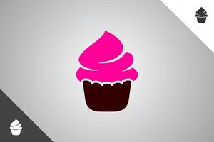 kop taart logo. bakkerij, cakes en gebakjes logo identiteit sjabloon. perfect logo voor bedrijf verwant naar bakkerij, cakes en gebakjes. geïsoleerd achtergrond. vector eps 10.