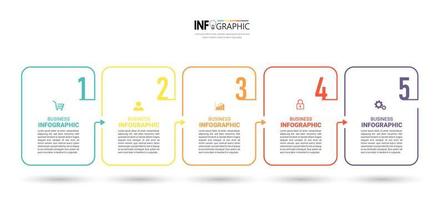 infographic sjabloon verwerken vector