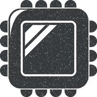 spaander vector icoon illustratie met postzegel effect