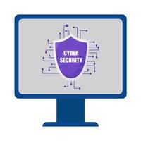 cyber veiligheid computer illustratie vector