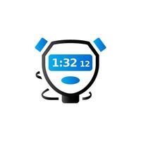 stopwatch icoon in duo toon kleur. snelheid tijd deadline vector