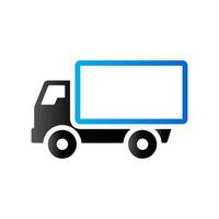 vrachtauto icoon in duo toon kleur. vracht vervoer logistiek vector