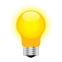 licht lamp hoofd icoon in kleur. zakenman idee oplossing vector