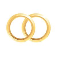 bruiloft ring icoon in kleur. vector