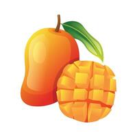 mango fruit icoon ontwerp. vers fruit vector