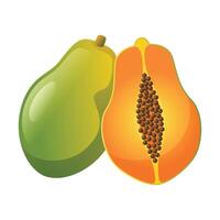 papaja fruit icoon ontwerp. vers fruit vector