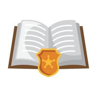 wettelijk boek icoon illustratie. vector ontwerp
