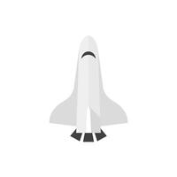 ruimte shuttle icoon in vlak kleur stijl. verkenning, satelliet vervoerder, astronaut vector
