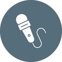 mic met draad icoon vector afbeelding. geschikt voor mobiel appjes, web apps en afdrukken media.