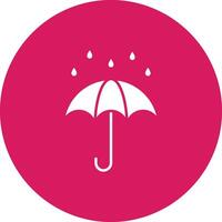 paraplu met regen druppels icoon vector afbeelding. geschikt voor mobiel appjes, web apps en afdrukken media.