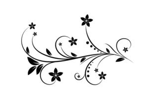 bloemen floreren vector ornament ontwerp.