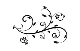 bloemen floreren vector ornament ontwerp.